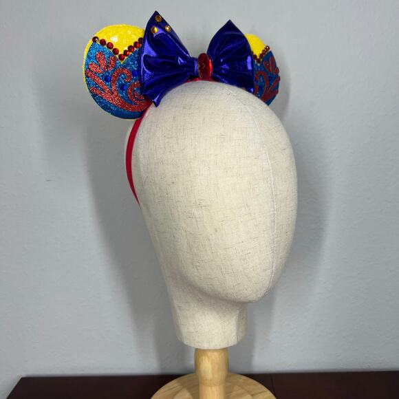 👑 Snow White Elastic Minnie Ears | Disney Princess-Inspired Adjustable Ears - Picture 5 of 5